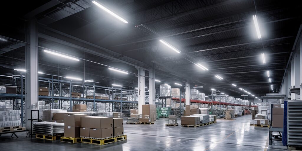commercial factory floor set up for commercial humidifier